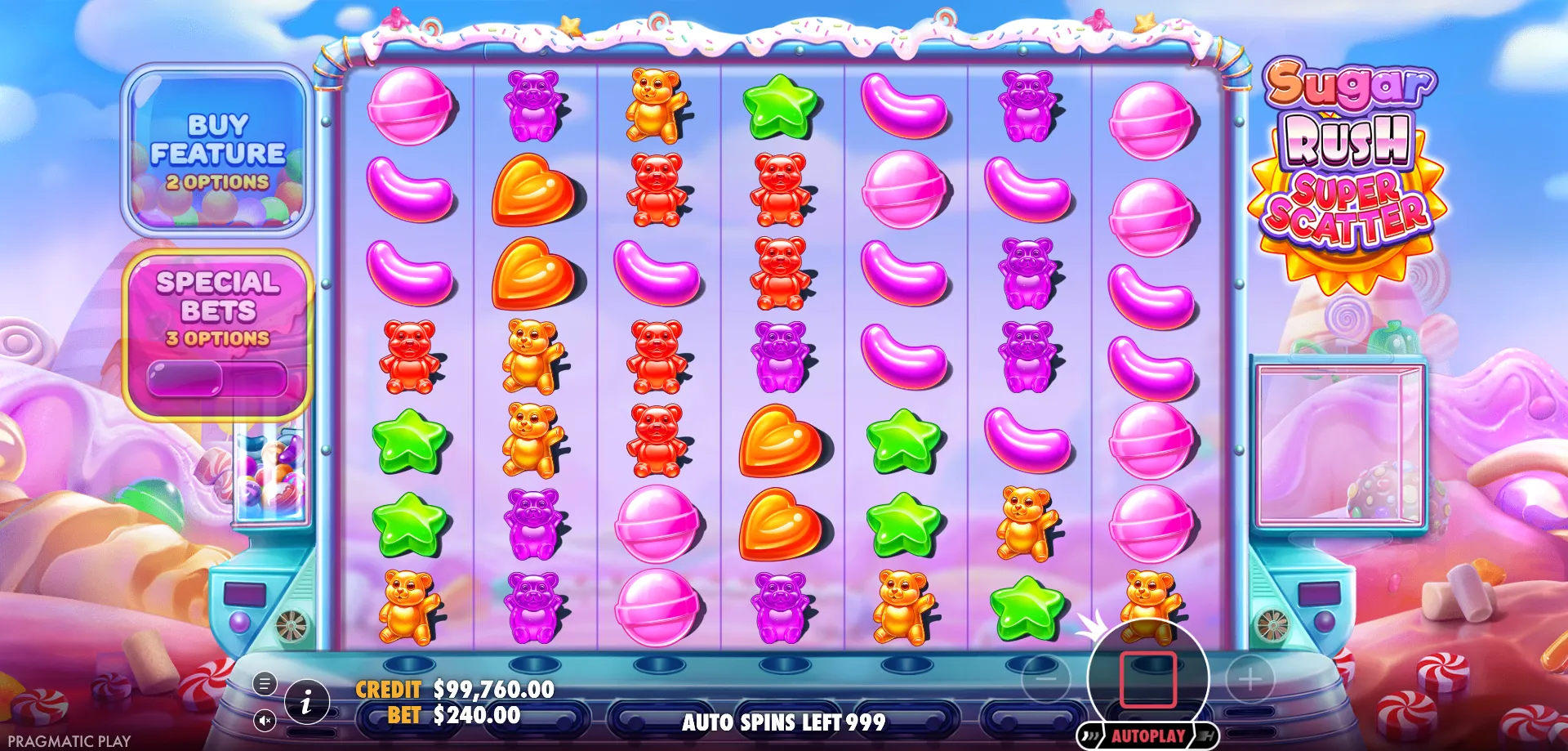 RTP y Estadísticas de Sugar Rush Super Scatter