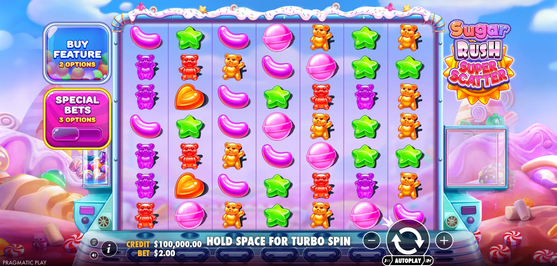 Demo de Sugar Rush Super Scatter