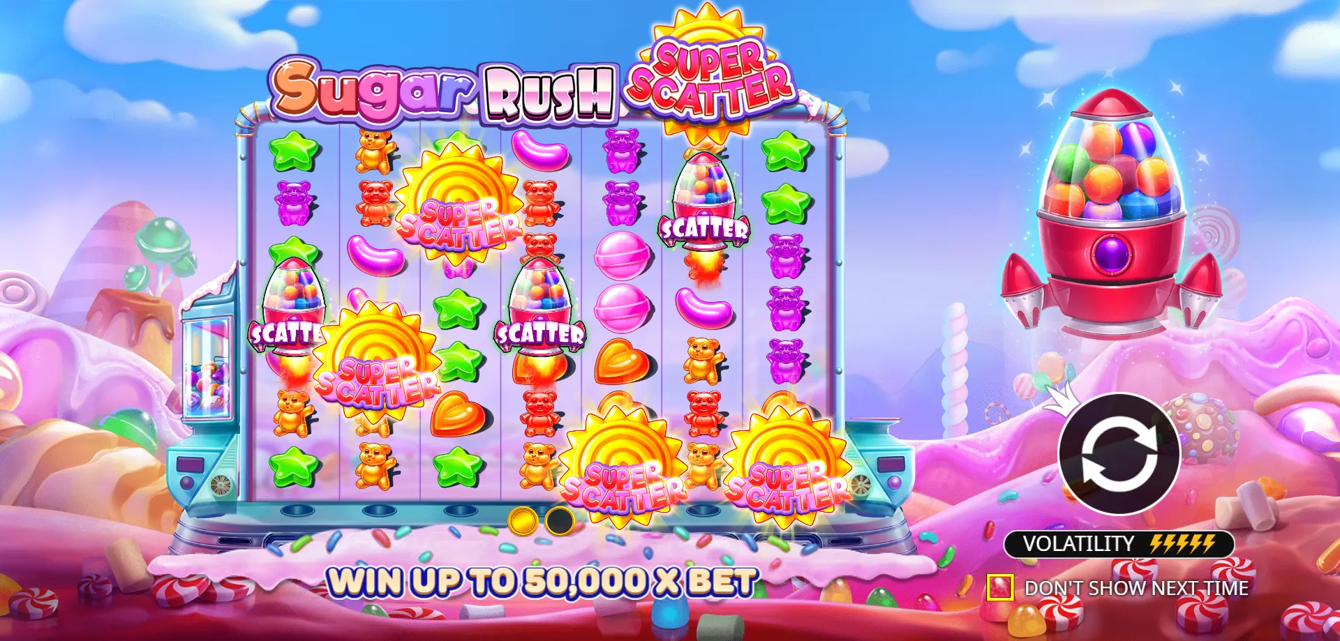 ¿Qué es Sugar Rush Super Scatter?